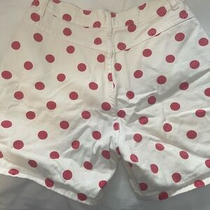 Vintage polkadot denim shorts
